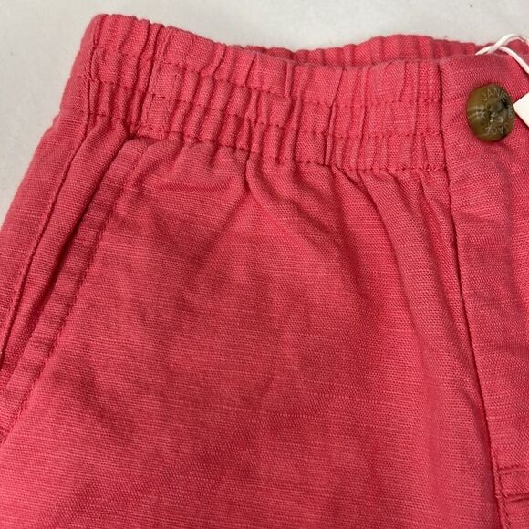Janie and Jack 100048903 Linen-Cotton Pull-On Short - pink coral size 12-18 m - Picture 4 of 13
